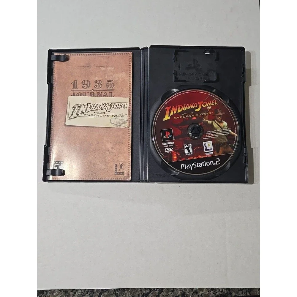 Indiana Jones and the Emperor's Tomb (Sony PlayStation 2 PS2) Complete * EUC